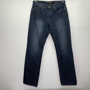 Raw Diamond Jeans Mens 30 x 32 Cotton Slim Fit Dark Wash Distress